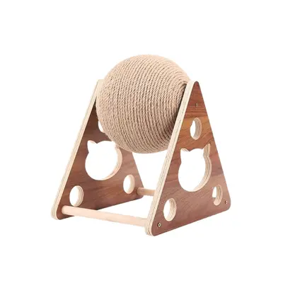Sisal Rope Cat Scratching Ball and Vertical Scratcher Board - 6