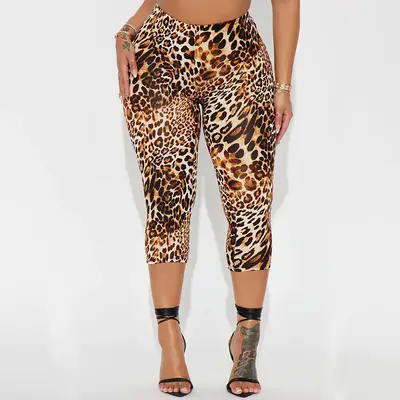 Damen-Capri-Leggings 2025 Sommer, schmale Passform, Po-Lifting - 2