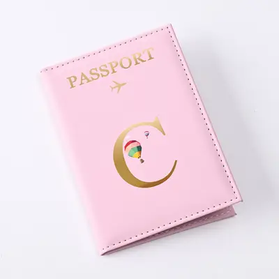 现货批发字母设计皮革护照套pu皮质护照夹passport护照包 - 8