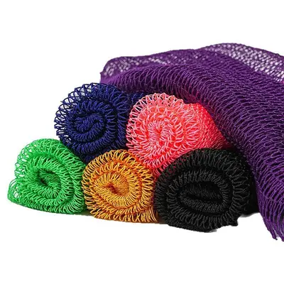 Nylon Exfoliating Bath Scrubber, Long Shower Sponge, Foaming Net