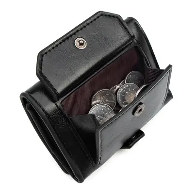 Men's Wallet Handbag with Snap-Button Coin Pocket and Multi-Card Slots - 4