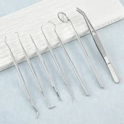 Diş Temizleme Araçları Seti Endoskop Ayna Tartar Çıkarıcı