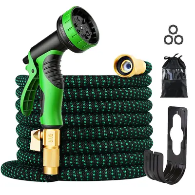 High Pressure Car Wash Water Gun, Telescopic Garden Hose Set
