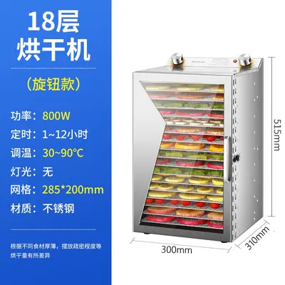 Household Food Dehydrator, Compact Multifunctional for Fruit, Vegetables and Jerky - 10