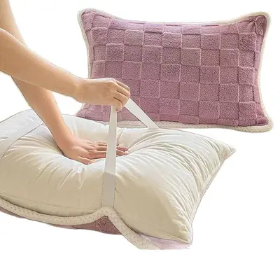 Polar Kumaş Yastık Havlusu, Peluş Sıcak, Saç Yağı Geçirmez, Kaymaz, A Sınıfı