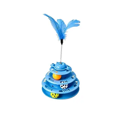 Cat Turntable Teaser Wand, Interactive, Durable Intelligence Toy - 6