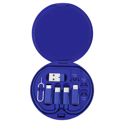 便携式多功能数据线收纳盒数据线60W快充平果.安卓.USB.五合一 - 8