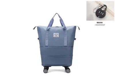 Extra large capacity travel bag, security lock universal wheeled maternity bag, short distance business trip airplane bag storage bag - 12