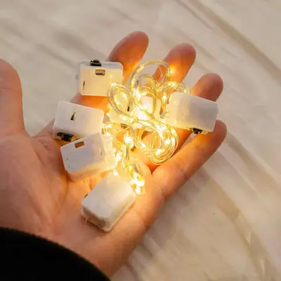LED-Lichterkette Kupferdraht Lichterkette Blumen Geschenk Kuchen Weihnachtsdekoration Lichterkette Stimmungslicht wasserdichte Lichterkette