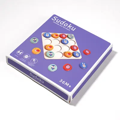 Einfaches Einstiegs-Sudoku-Denkspiel für Kinder