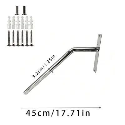 Wall-Mounted Bathroom Grab Bar with Toilet Support Rail for Elderly - 8