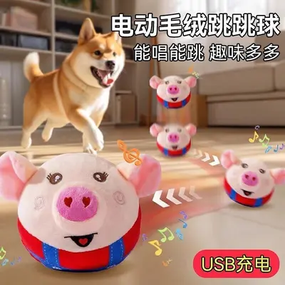 狗狗玩具电动跳跳逗狗遛球宠物自嗨解闷发声磨牙泰迪耐咬幼犬柯基 - 7