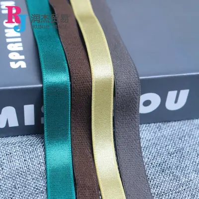 2.5cm Glossy Elastic Band for Caps and Lingerie Straps - 4