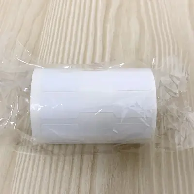Kraft Paper Price Label Stickers, White, 500 per Roll