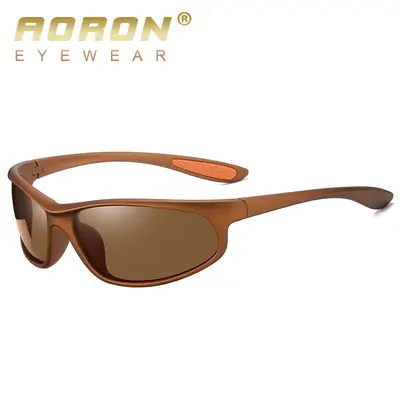 Sports Sunglasses, Small Frame, Dark Green, Polarized, Model 3033 - 10