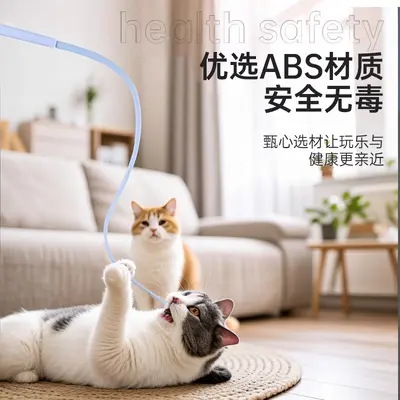 Standing Cat Teaser Wand with Mouse Tail and Replacement Head - 4