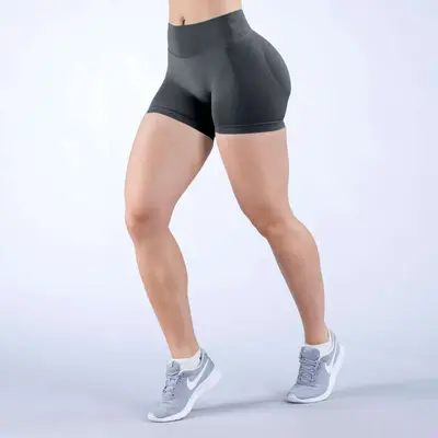 DFYNE şeftali kalça kaldıran yüksek elastik yoga şortu, hızlı kuruyan - 8
