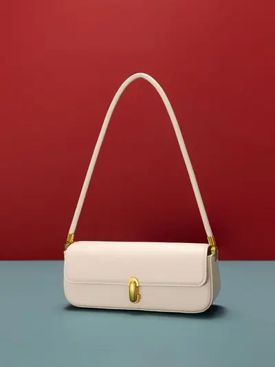 Minimalist Korean Style Baguette Underarm Bag, Women's Single Shoulder Handbag