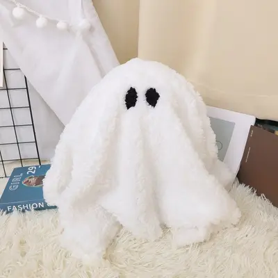 Halloween Ghost Pumpkin Plush Pillow - 8
