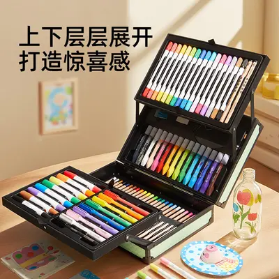 Mideer Kids Art Drawing Set with Markers and Crayons - 3