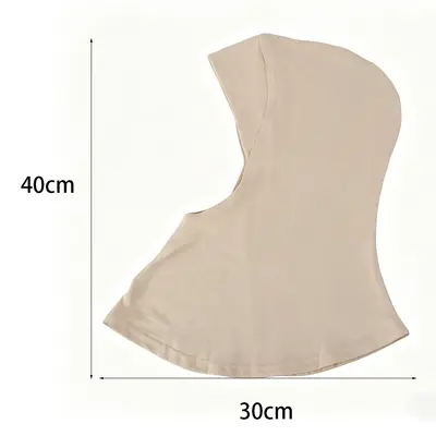Modal Solid Color Beanie, High Elasticity, Mercerized Cotton Neck Warmer Hat - 6