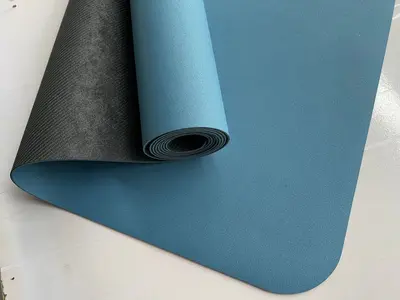 Foldable Travel Yoga Mat, High-Density Rubber, Extra Wide and Long - 12