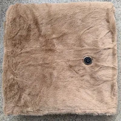 Rabbit Fur Electric Heated Shawl, Smart Heated Wrap - 11