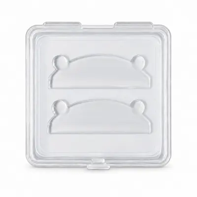 Glue-Free Self-Adhesive Eyelash Lift Silicone Pads, Bear Head Design - 12