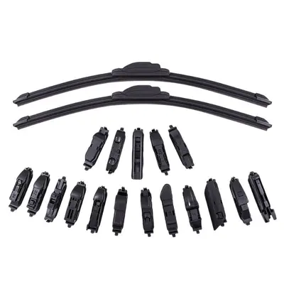 Multifunctional Frameless Wiper Blade with Interchangeable Head, Universal Front Wiper