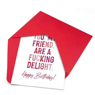 AliExpress Amazon Best-Selling Minimalist Text Birthday Greeting Card with Envelope Set, Friends Birthday Ceremony Sense Birthday Card