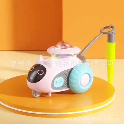 Smart Remote Control Pet Racing Car, Electric Self-Play Toy for Cats and Dogs - 8