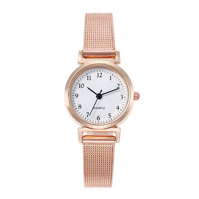 Neue Damen-Strickriemen-Uhr mit kleinem Zifferblatt, lässiger Mode-Quarzuhr, einfache Uhr für Schüler der Mittelstufe, Dropshipping