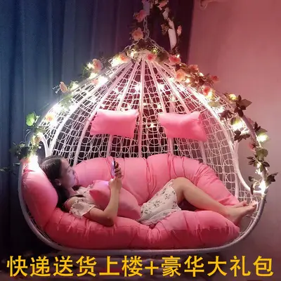 Rattan Hanging Basket Swing Chair for Balcony and Garden