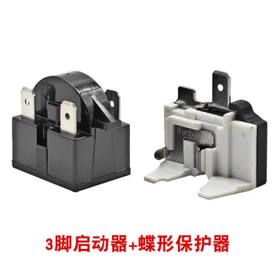 Refrigerator Compressor PTC Starter Protector Set, QP2-12 / 15 / 22 - 8