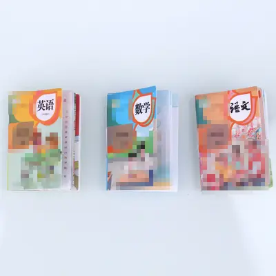 Dollhouse yapay stereo minyatür mini ilköğretim okulu ders kitabı cilt 1 ve 2 diy bebek evi dekorasyon kırtasiye kitapları - 9