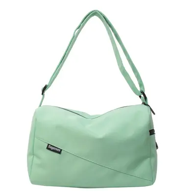 2025 summer new style simple and versatile university student solid color comfortable sports backpack shoulder bag men's lightweight crossbody bag women's - 6