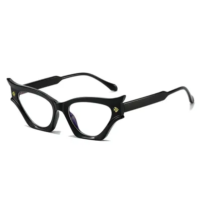 Angular Cat-Eye Sunglasses, Retro Style, Jumping-Shape Temple Detail - 6
