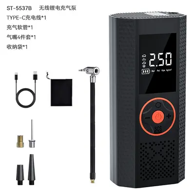 Tragbare kabellose Luftpumpe mit Lithium-Batterie, intelligentes digitales Display, elektrische Luftpumpe für Reifen, tragbar, Reifenpumpe für den grenzüberschreitenden Handel - 8