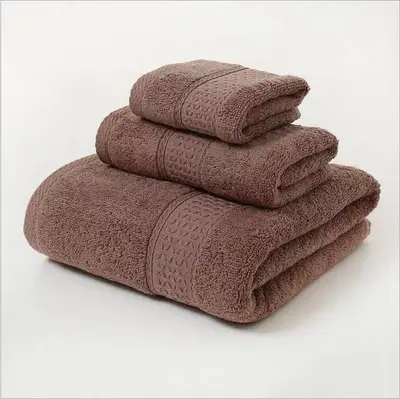 Badetuch-Set, dreiteilig, 100% reine Baumwolle - 10