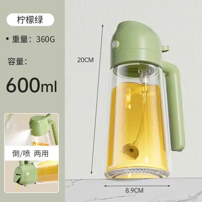 Glass oil spray bottle, spray and pour dual-function - 12