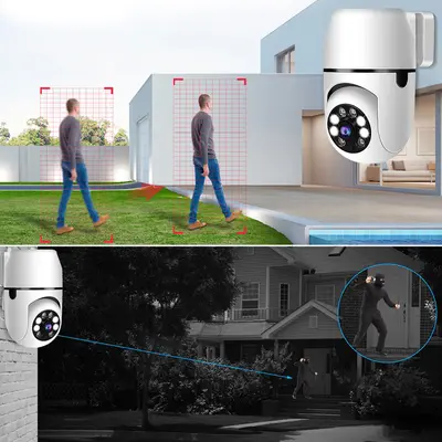 A11 akıllı soket kamera, 360° WiFi, gece görüşü, çift ışık - 4