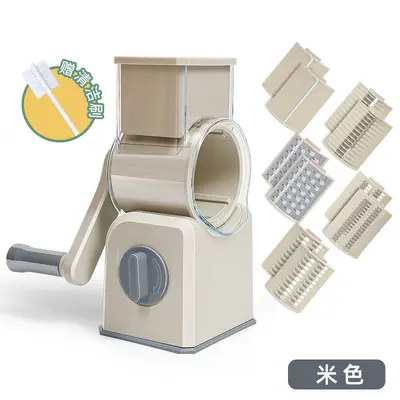 Rotary Vegetable Slicer Potato Shredder Hand Crank Manual - 10