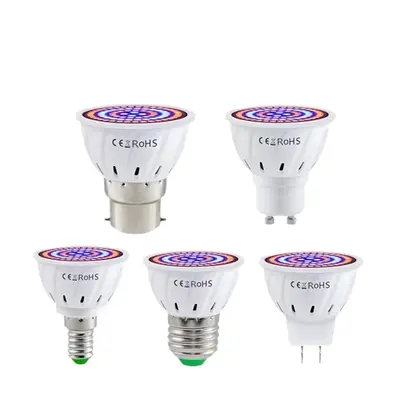 Sınır ötesi E27 bitki yetiştirme lambası fincanı LED bitki lambası fincanı 48 boncuk 60 boncuk 80 boncuk etli fide ekstra ışık stokta