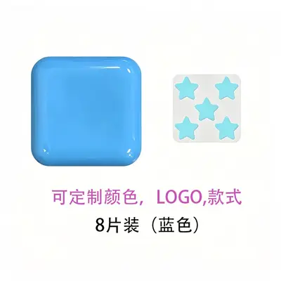 Portable Pocket Makeup Mirror Case with Star Design Acne Patches - 8