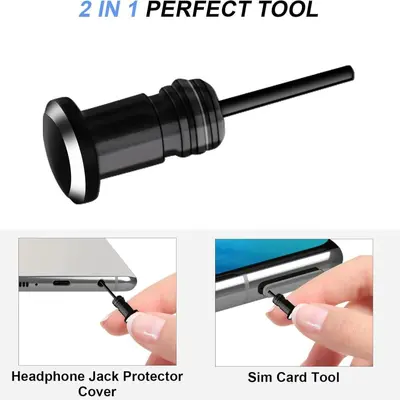 USB-C toz fişi seti 4 adet, temizleyici