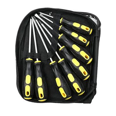 Screwdriver set, magnetic, slotted and Phillips bits