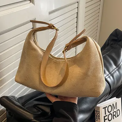 Matte Retro Women's Bag, Large Capacity, Single Shoulder Crossbody Tote - 7