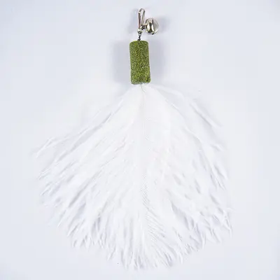Replacement Head for Cat Teaser Wand with Bell and Feathers