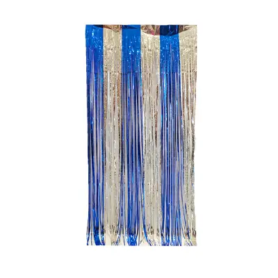 2m Two-Color Rain Silk Curtain Backdrop for Party and Birthday Decoration - 13