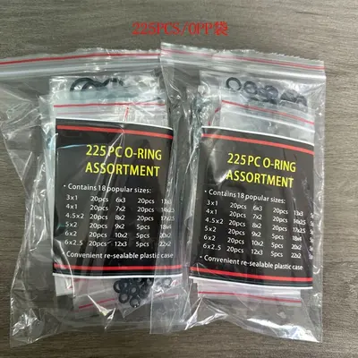 225 parça nitril O-ring seti, 18 ebat, yüksek basınçlı yıkama makinesi için - 7